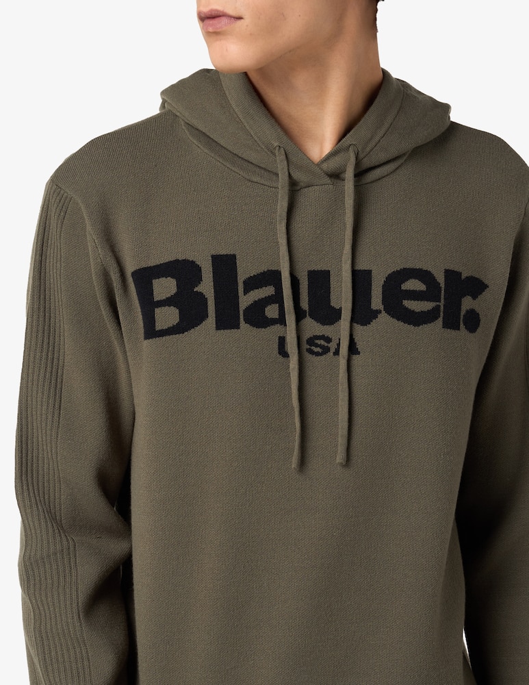 Blauer Felpa con cappuccio big logo - immagine 4 Blauer Felpa con cappuccio big logo - immagine 4