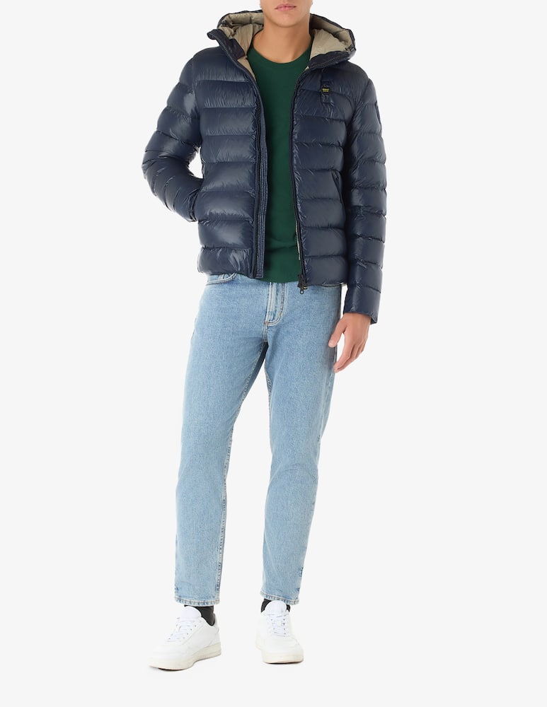 rinascente Blauer Giacca con cappuccio adams