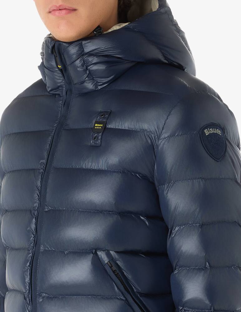 rinascente Blauer Giacca con cappuccio adams