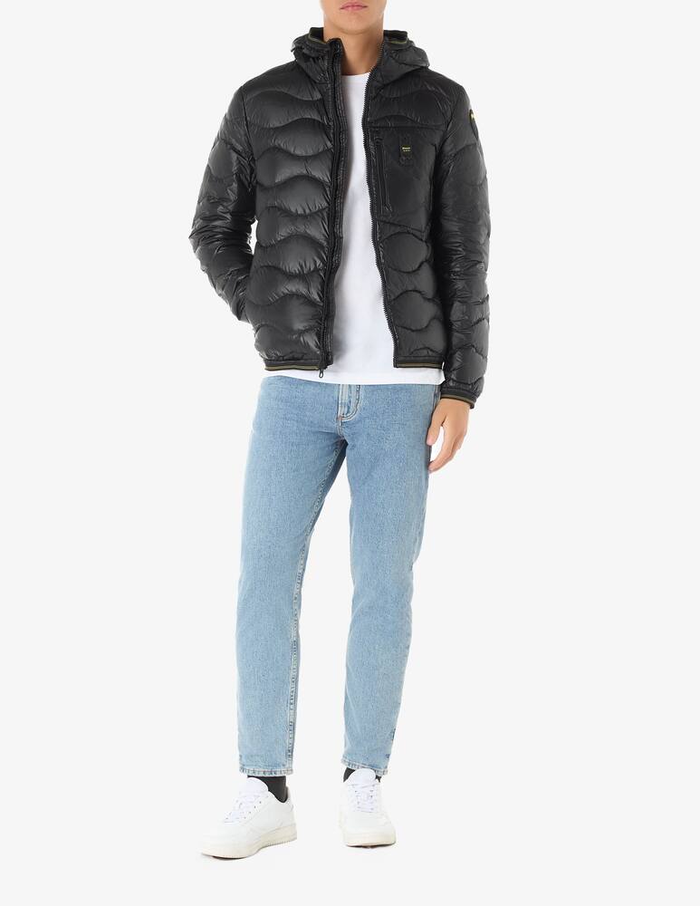 rinascente Blauer Wave hooded jacket