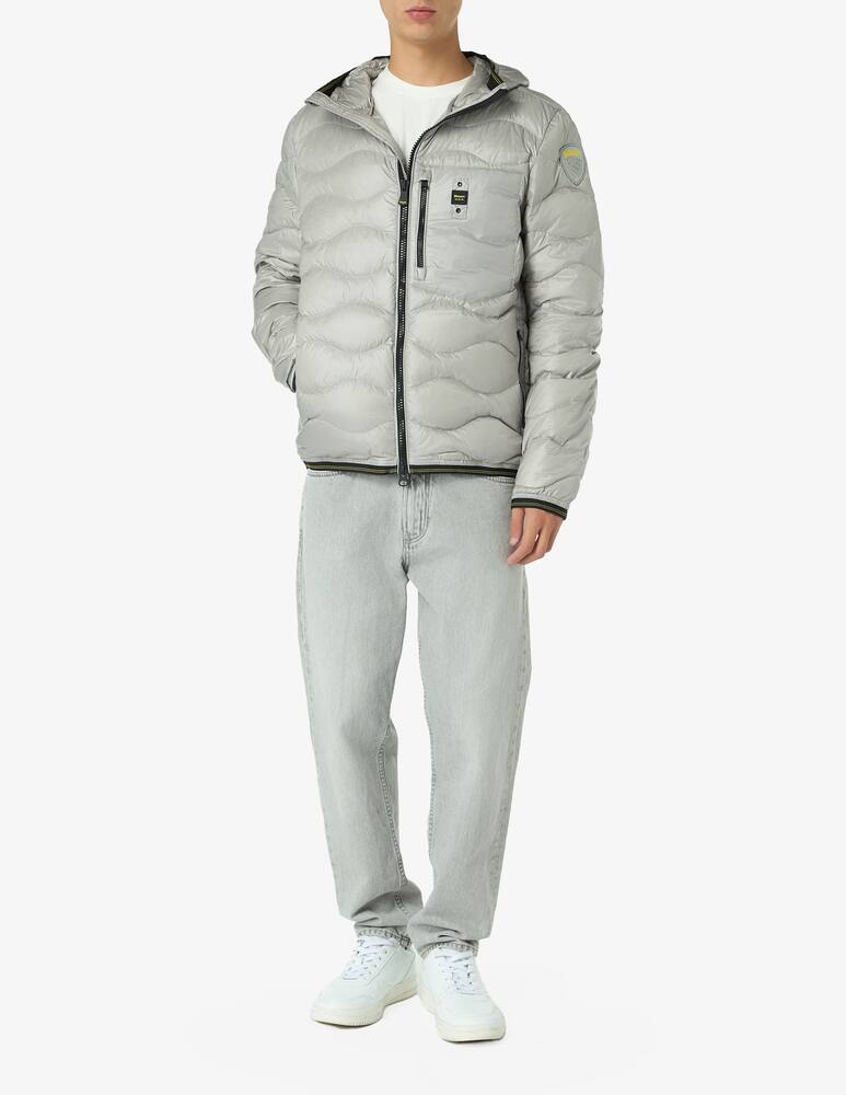 rinascente Blauer Wave hooded jacket