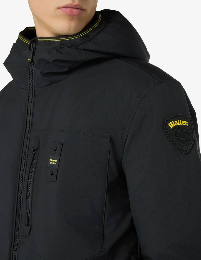 rinascente Blauer Giacca con cappuccio derry softshell