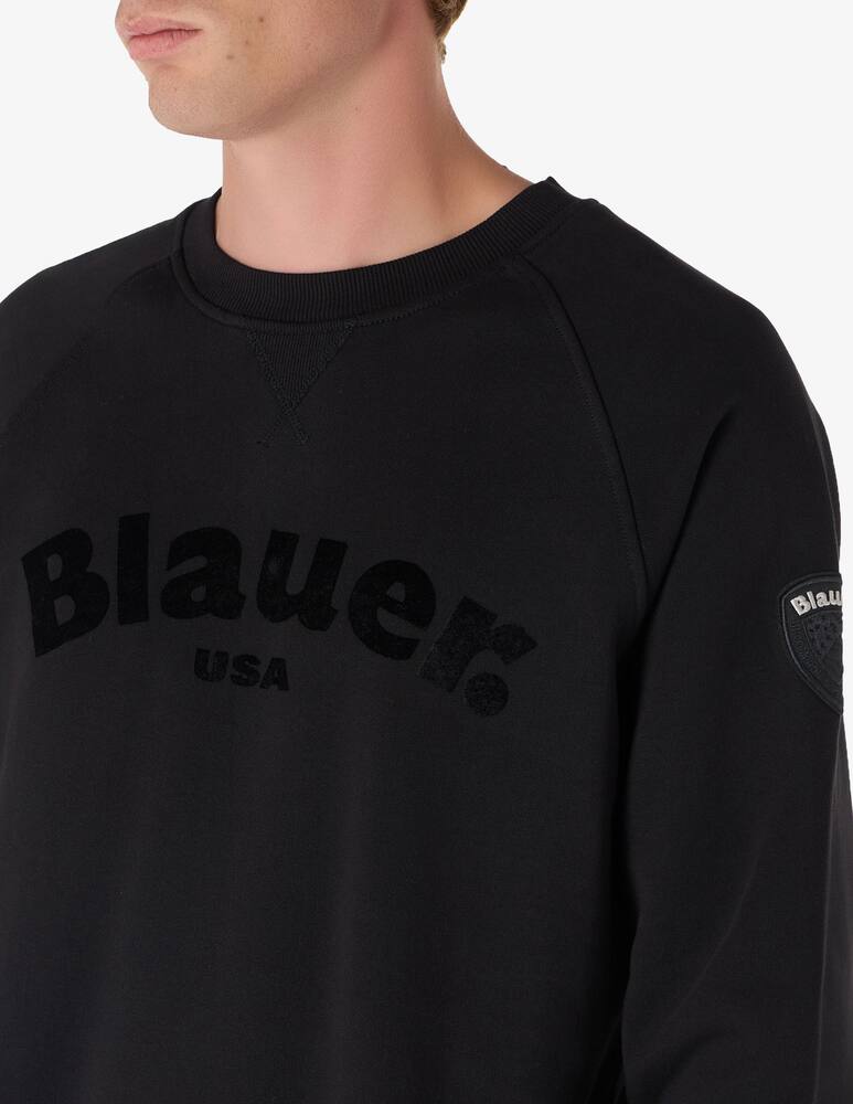 rinascente Blauer Felpa girocollo big logo