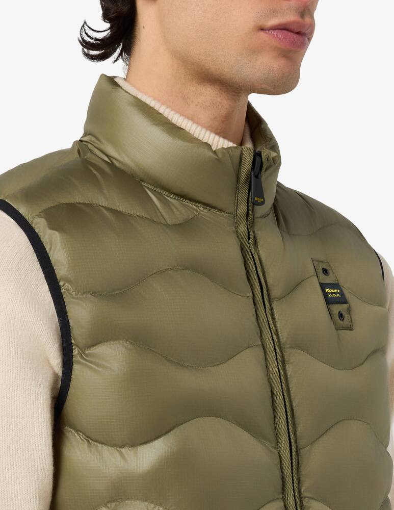 rinascente Blauer Gilet ondina ovatta