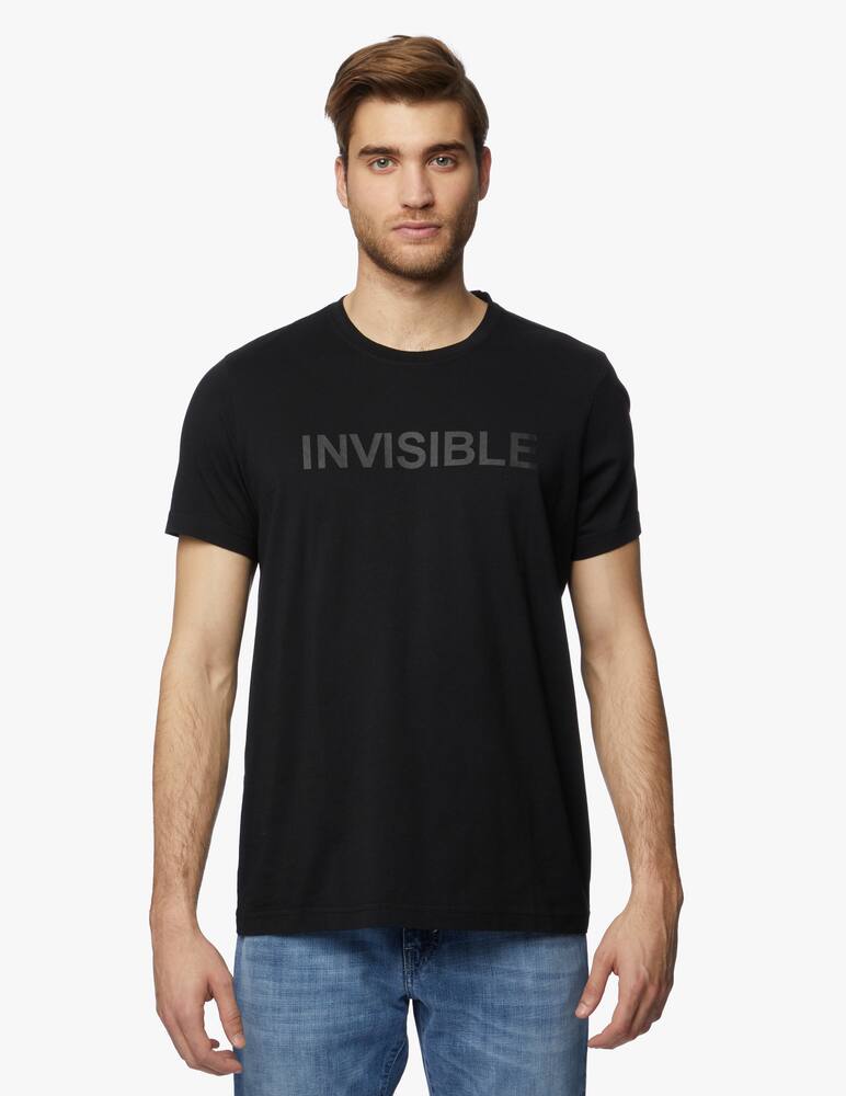 rinascente Aspesi T-shirt roundneck with printed VISIBILE regular fit