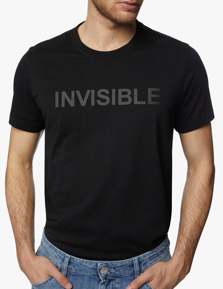 rinascente Aspesi T-shirt roundneck with printed VISIBILE regular fit