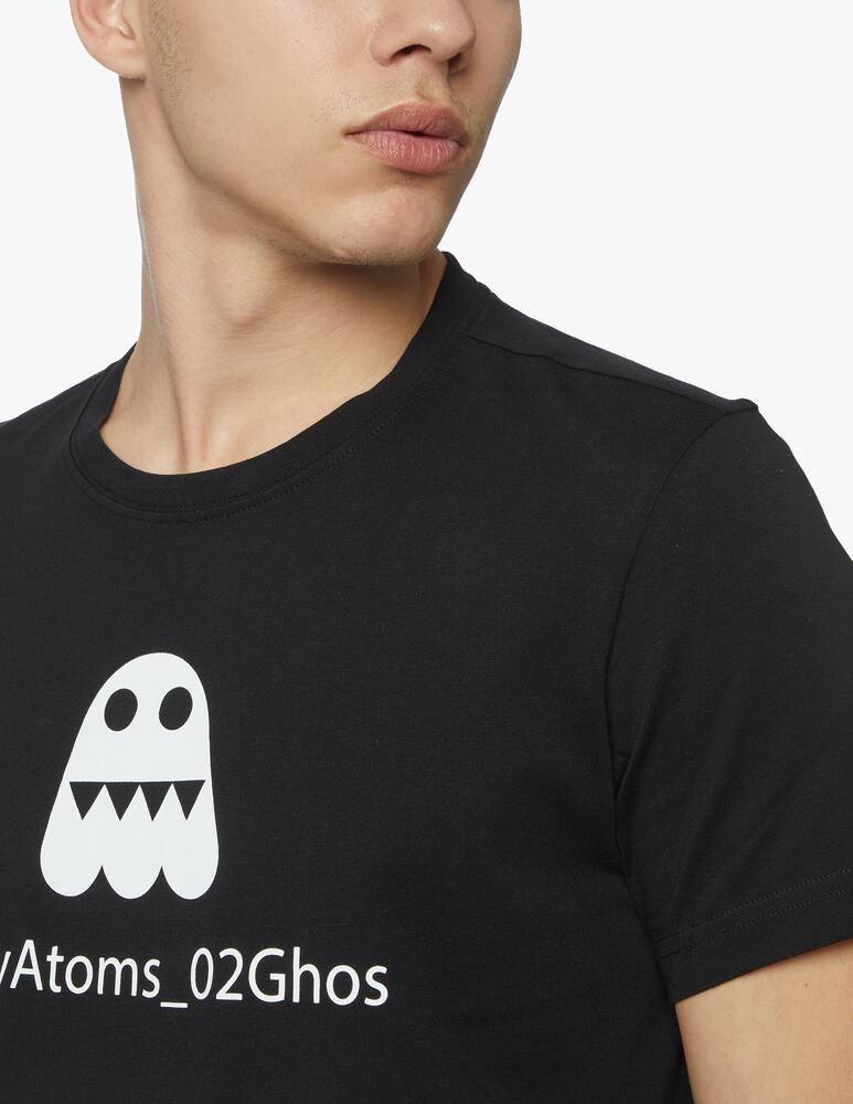 rinascente Aspesi T-shirt roundneck with printed  Kinky Atoms Ghos