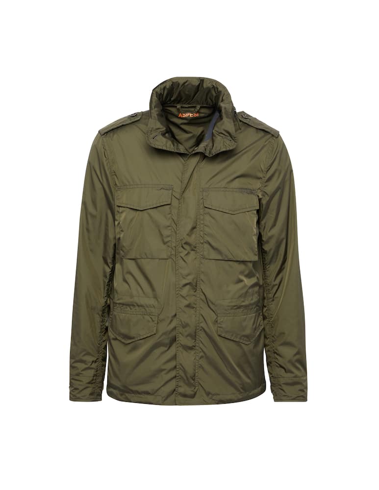 rinascente Aspesi Mini field jacket antigoccia con stampa Aspesi