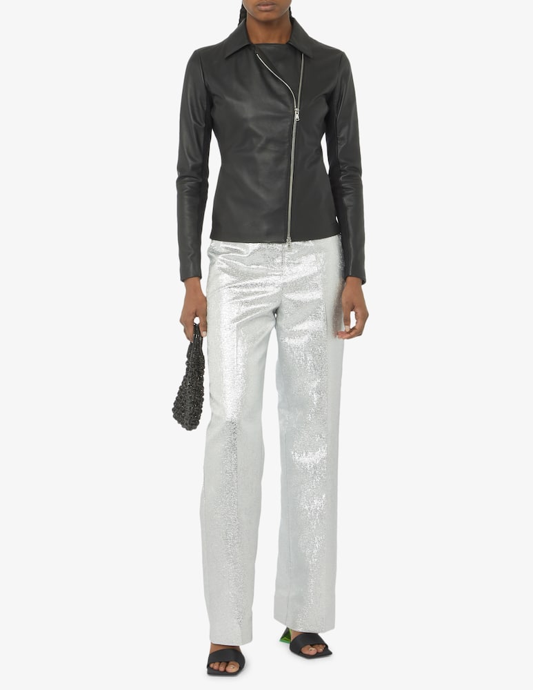 rinascente Emporio Armani Leather caban jacket