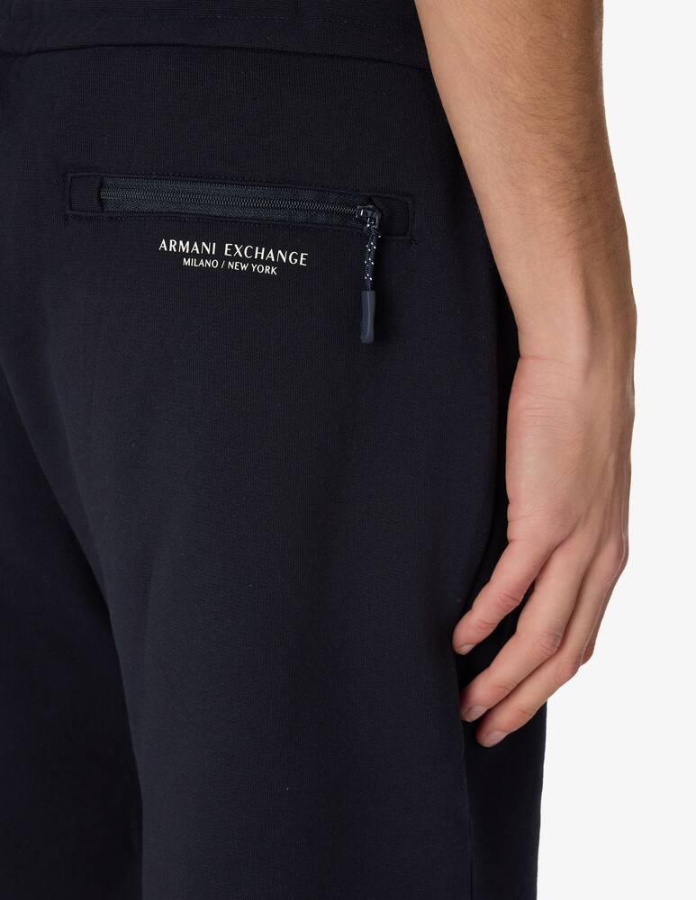 rinascente Armani Exchange Bermuda logo french terry