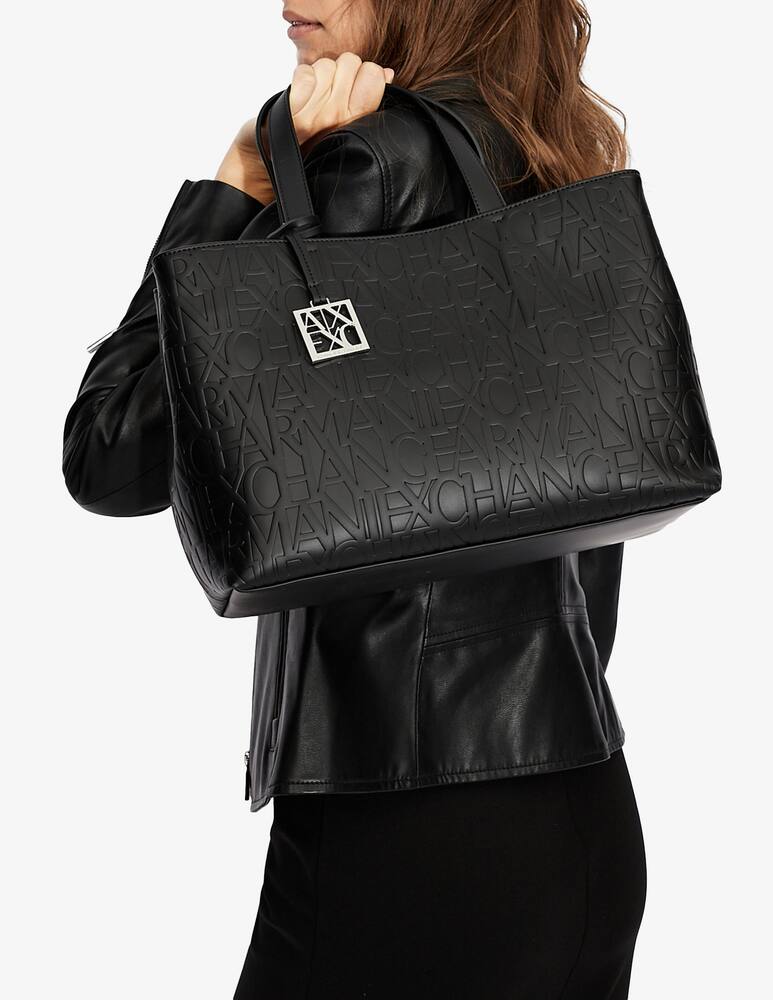 rinascente Armani Exchange Borsa M shopper logo
