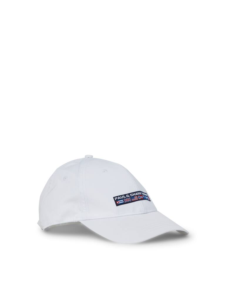 rinascente Paul & Shark Small flags baseball cap - white