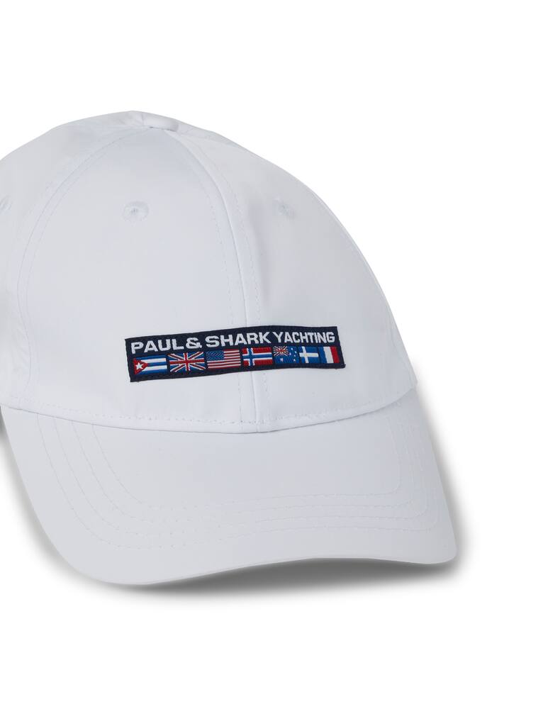 rinascente Paul & Shark Small flags baseball cap - white