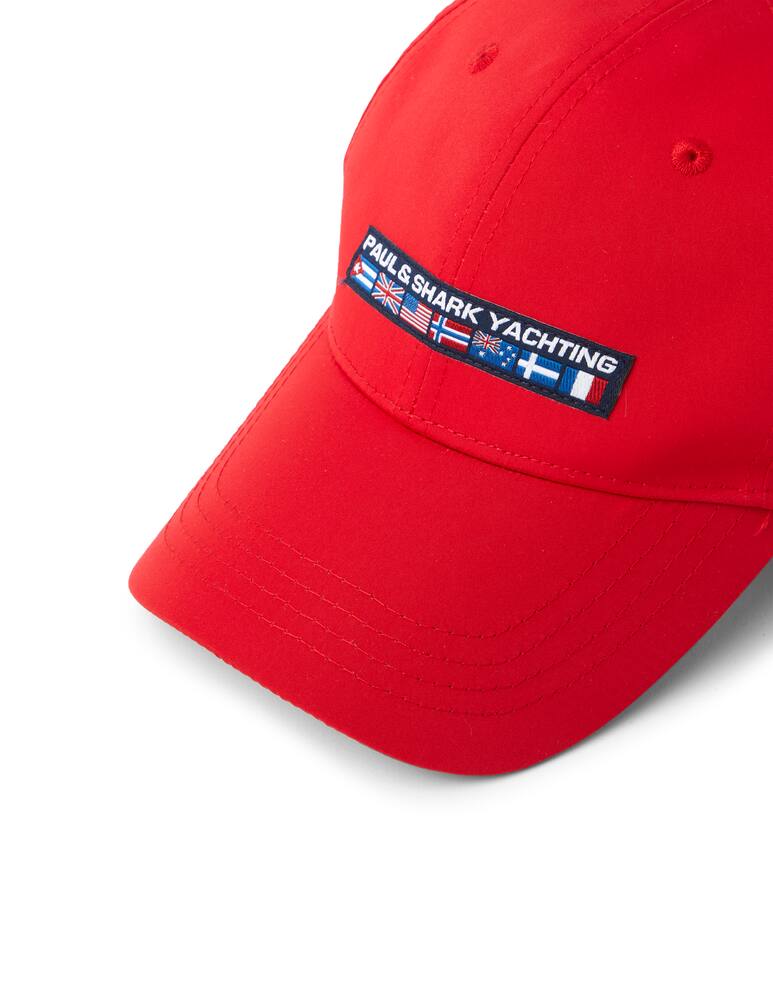 rinascente Paul & Shark Small flags baseball cap - red