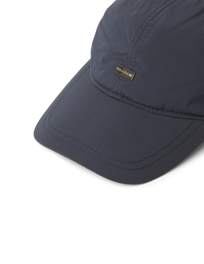 rinascente Paul & Shark Baseball cap with metallic logo - blue