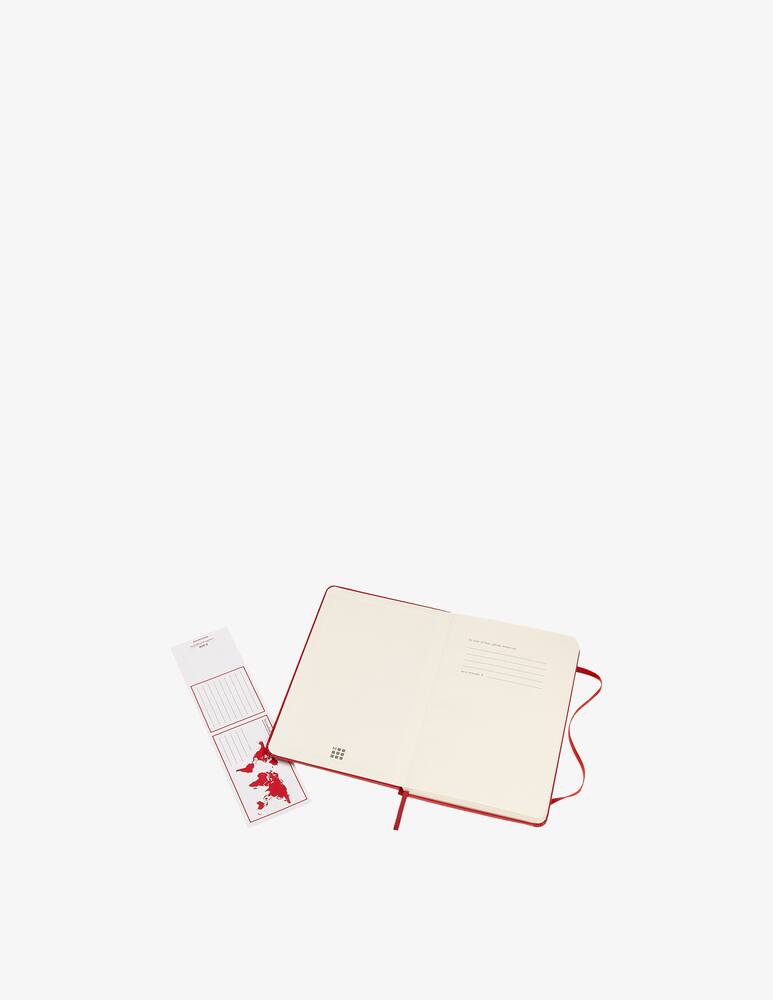 rinascente Moleskine Notebook Med Rul Scar  Hard - Red