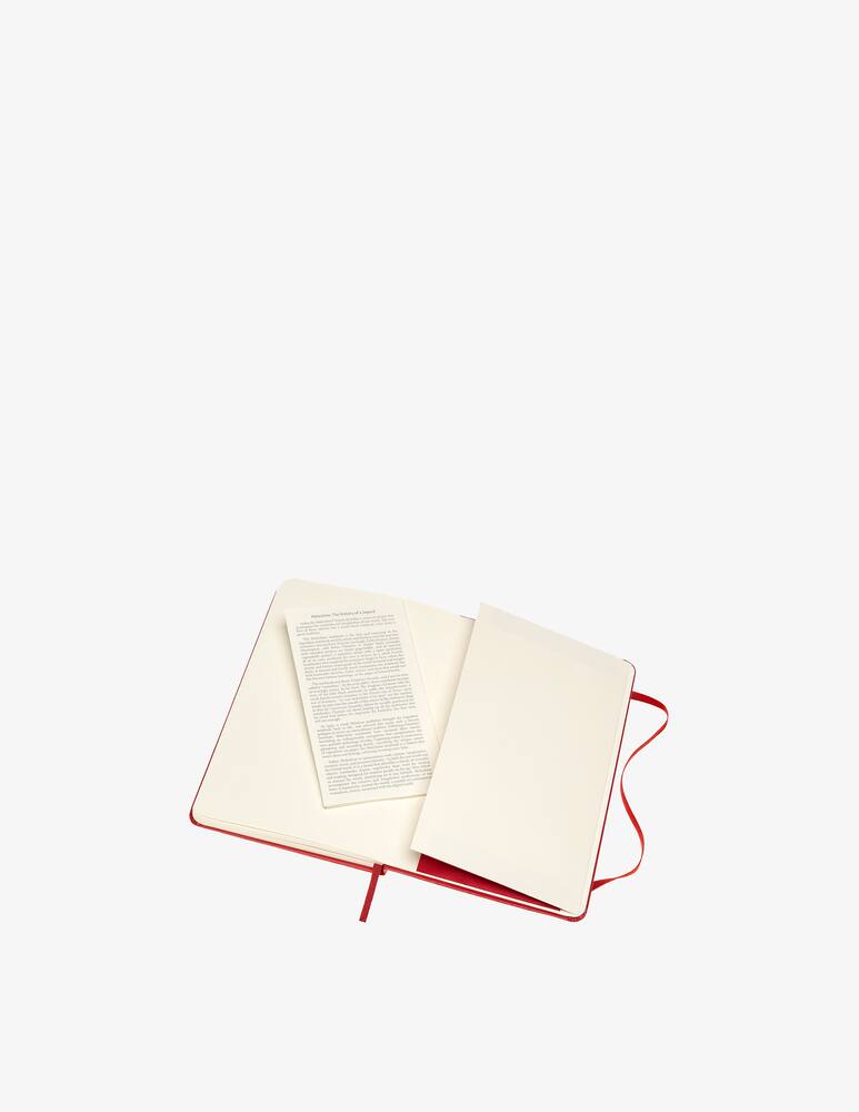 rinascente Moleskine Notebook Med Rul Scar  Hard - Red