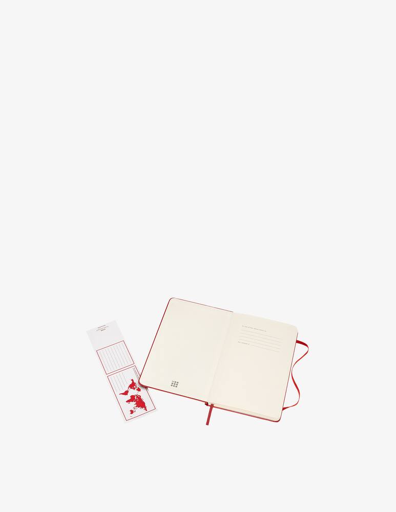 rinascente Moleskine Notebook Med Pla Scar Hard - Red
