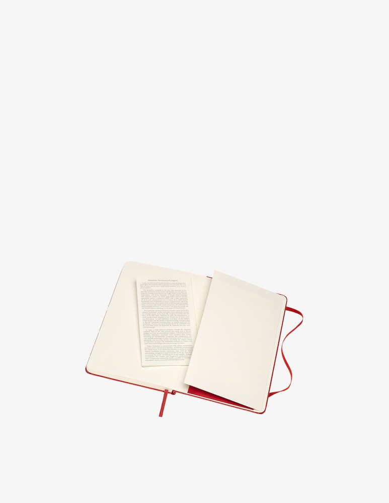 rinascente Moleskine Notebook Med Pla Scar Hard - Red