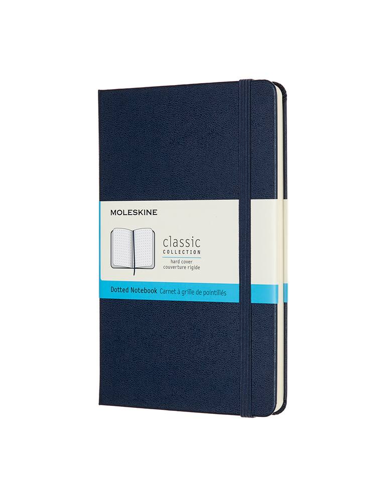 rinascente Moleskine Notebook Med Dot  Hard - Blue