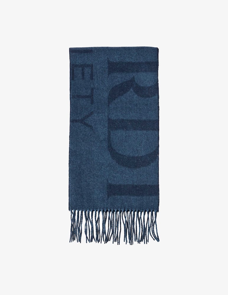 rinascente Trussardi Jacquard wool scarf
