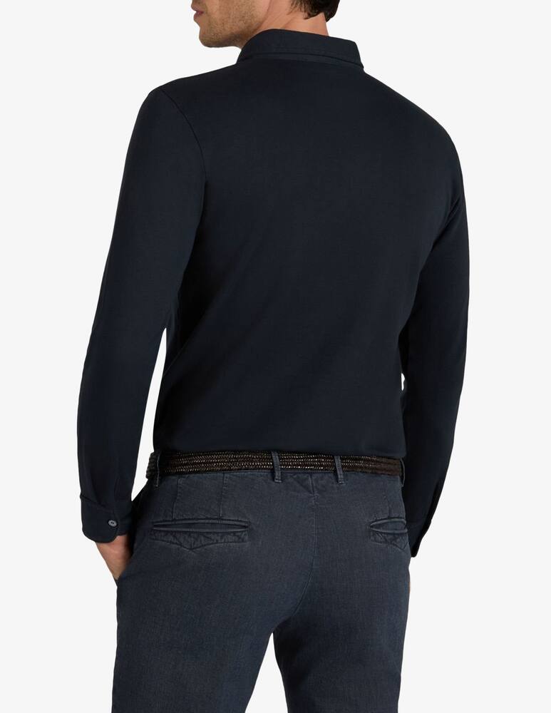 Slowear Interlock cotton polo shirt - picture 3 Slowear Interlock cotton polo shirt - picture 3