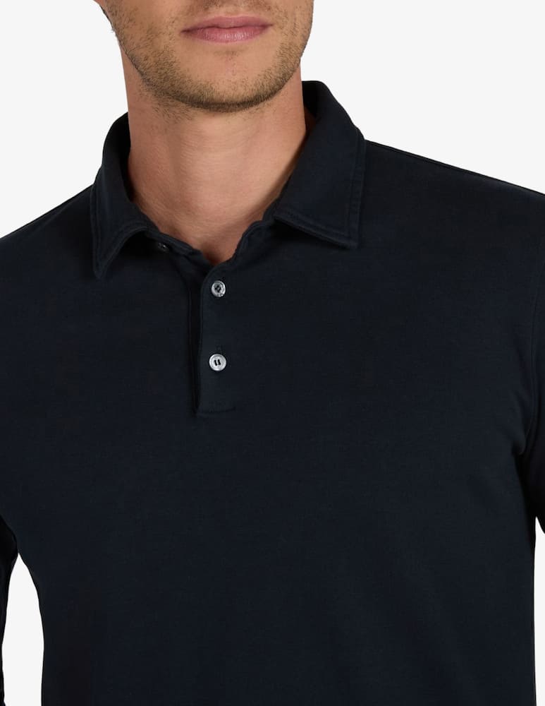 Slowear Interlock cotton polo shirt - picture 4 Slowear Interlock cotton polo shirt - picture 4