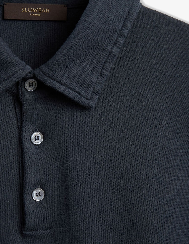 Slowear Interlock cotton polo shirt - picture 5 Slowear Interlock cotton polo shirt - picture 5