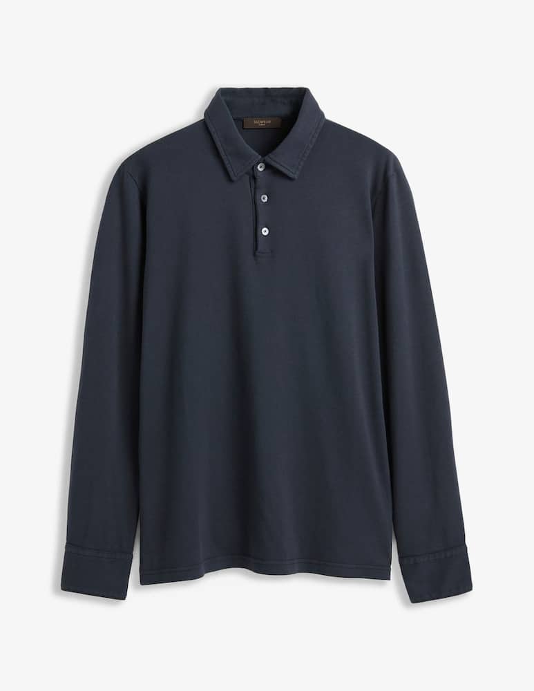 Slowear Interlock cotton polo shirt - picture 7 Slowear Interlock cotton polo shirt - picture 7