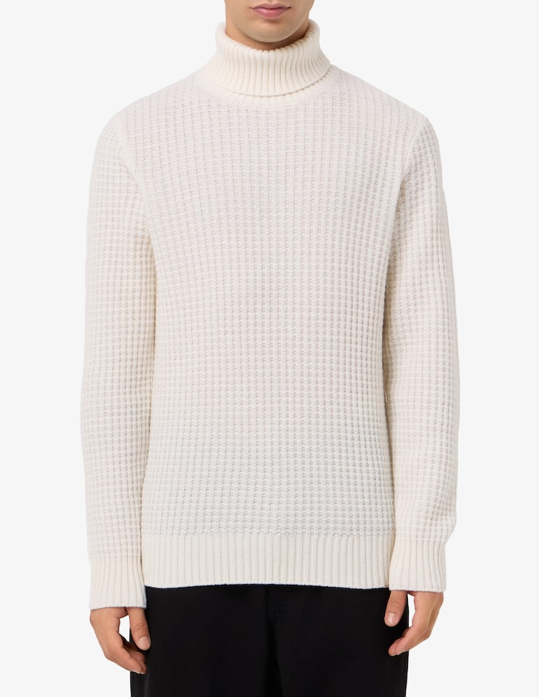 rinascente Roy Roger's Dolcevita waffle in lana merino