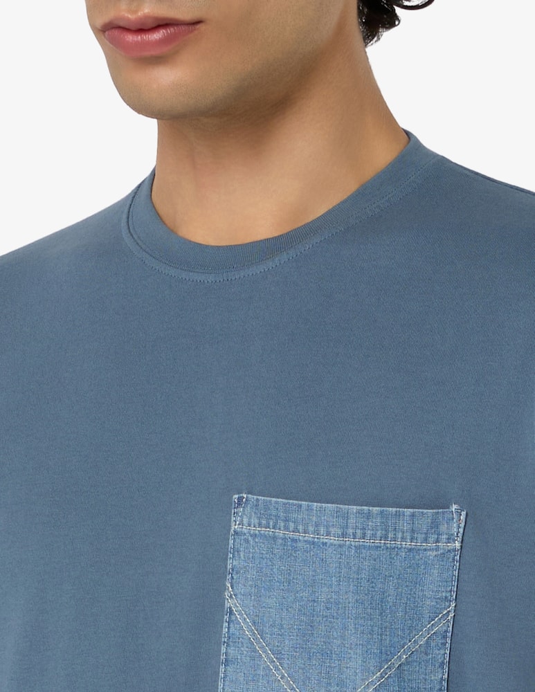 Roy Roger's T-shirt con taschino in jeans - immagine 4 Roy Roger's T-shirt con taschino in jeans - immagine 4
