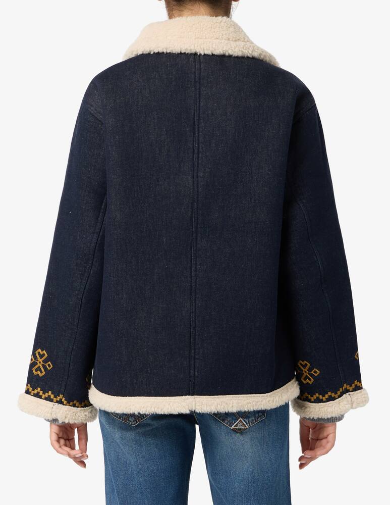 rinascente Roy Roger's Giaccone in jeans con shearling Old Glory
