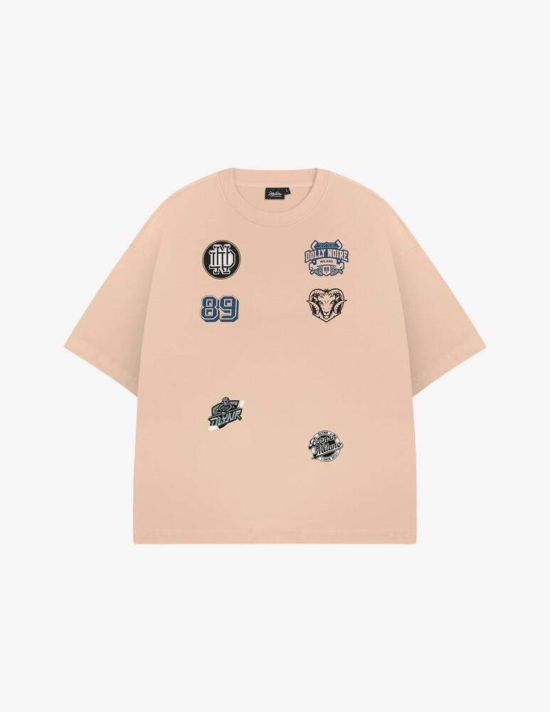 rinascente Dolly Noire T-shirt over sport club stampa