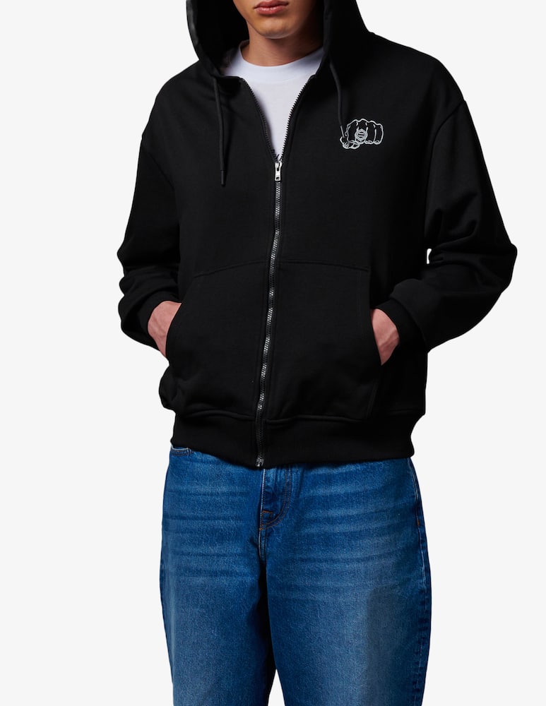 rinascente Dolly Noire Ring zip hoodie