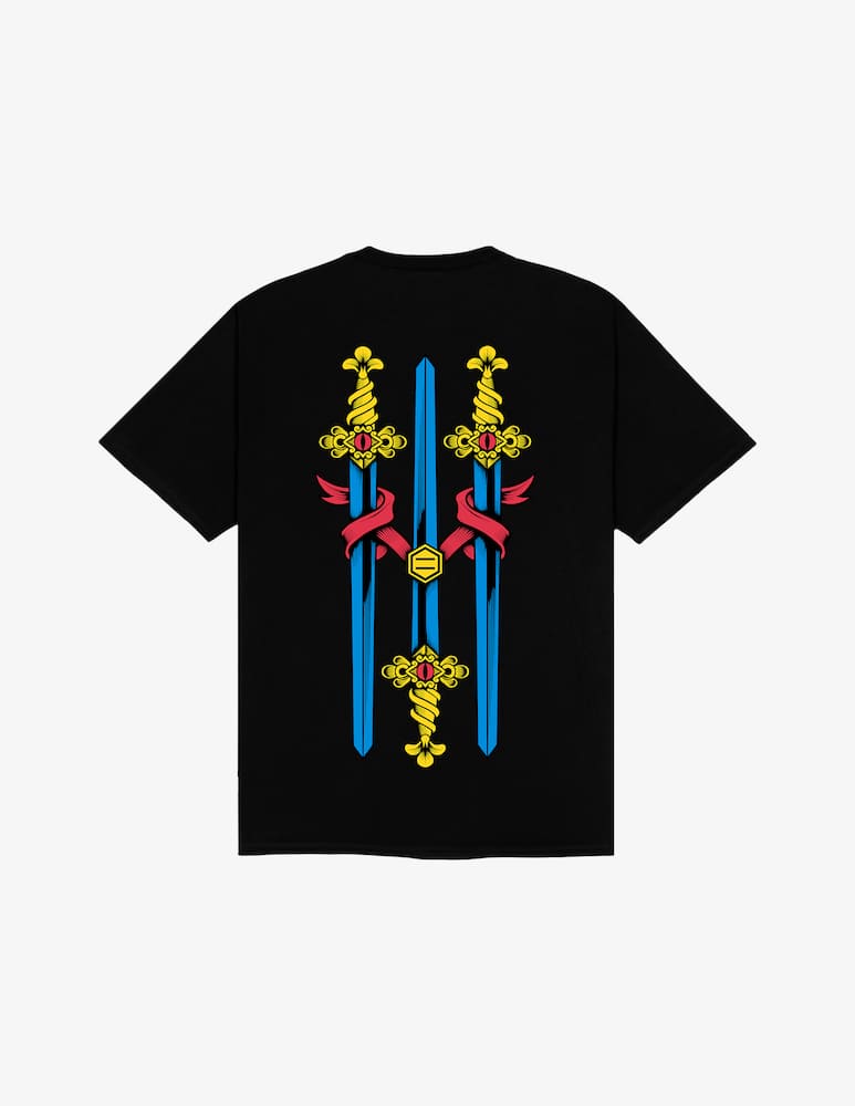 rinascente Dolly Noire Napoletane swords print t-shirt