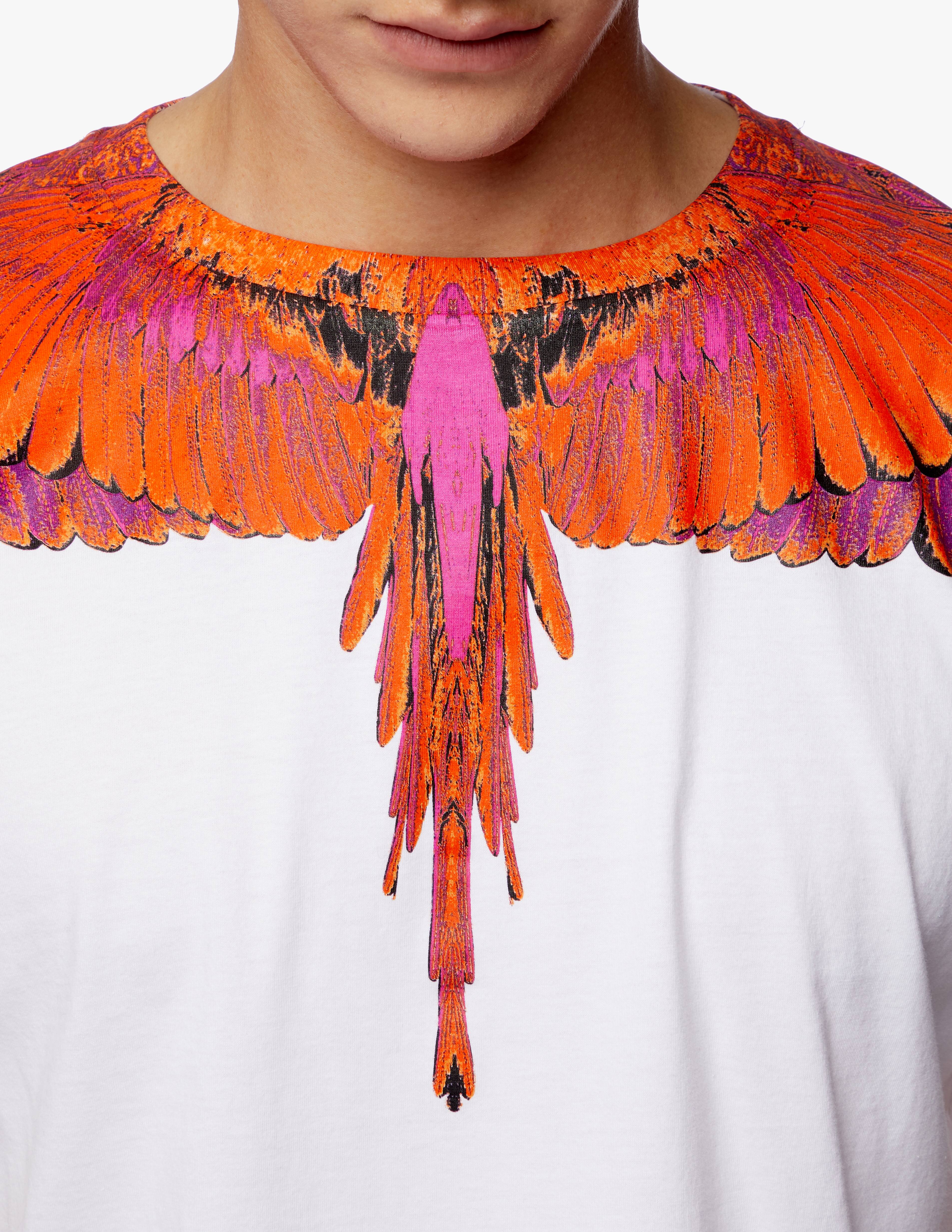 Shop Marcelo Burlon Red wings t-shirt on Rinascente
