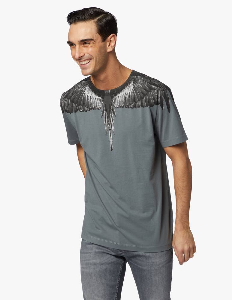 rinascente Marcelo Burlon T-shirt black wings girocollo in cotone 