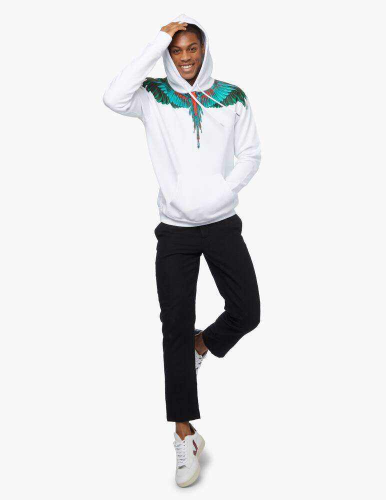 rinascente Marcelo Burlon Green wings hoodie