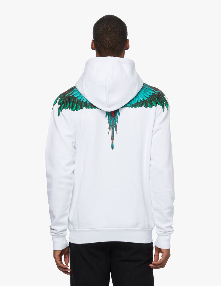 rinascente Marcelo Burlon Green wings hoodie