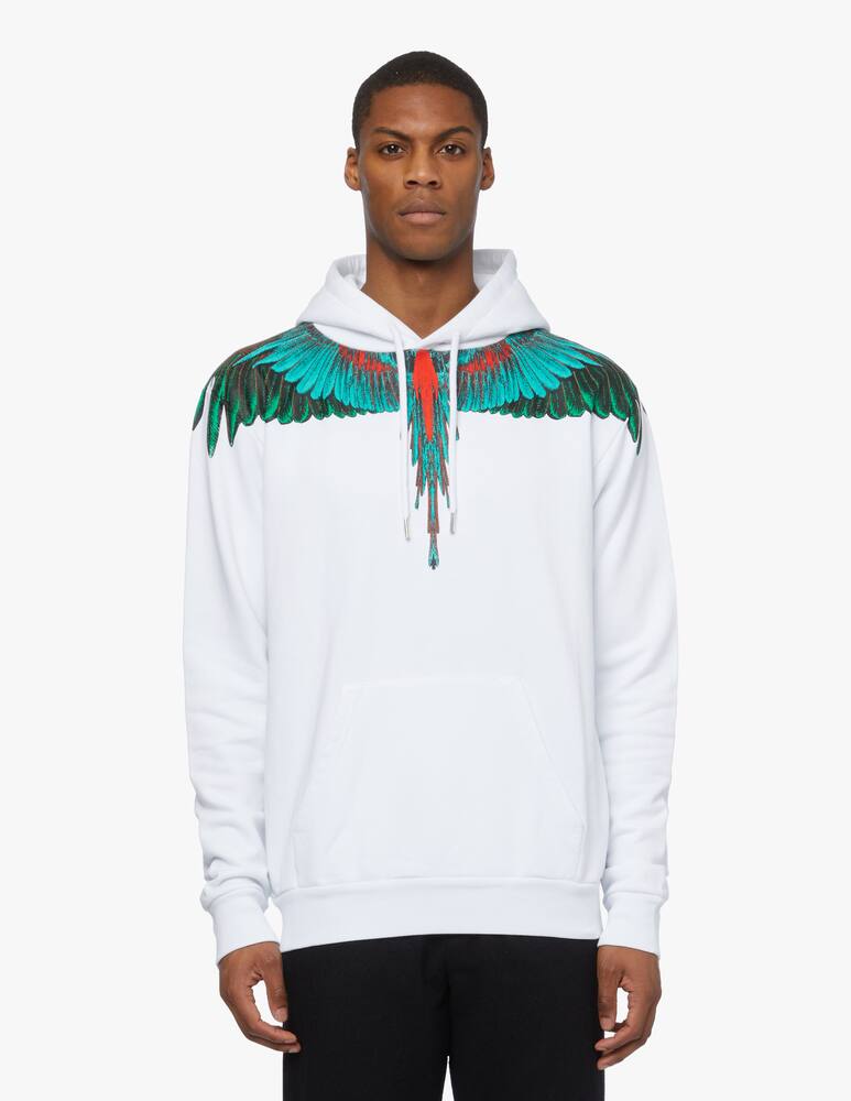 rinascente Marcelo Burlon Green wings hoodie