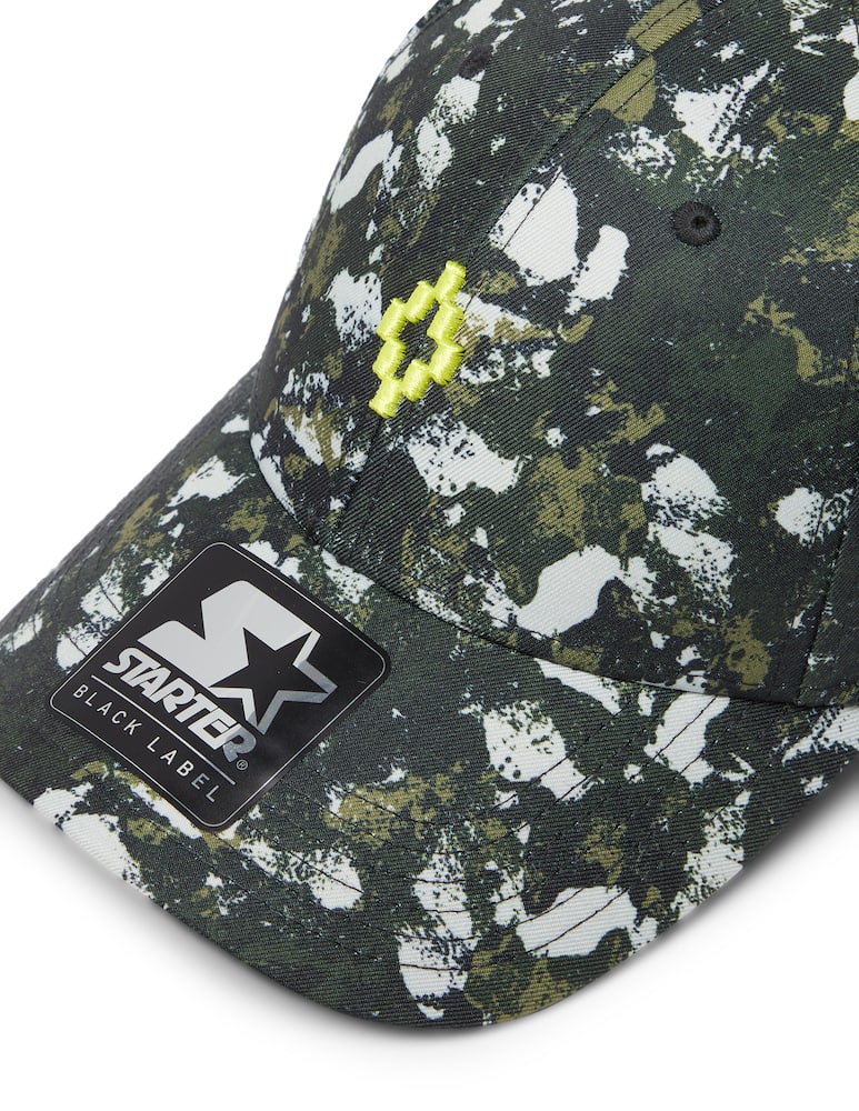 rinascente Marcelo Burlon Cappello visiera militare con logo