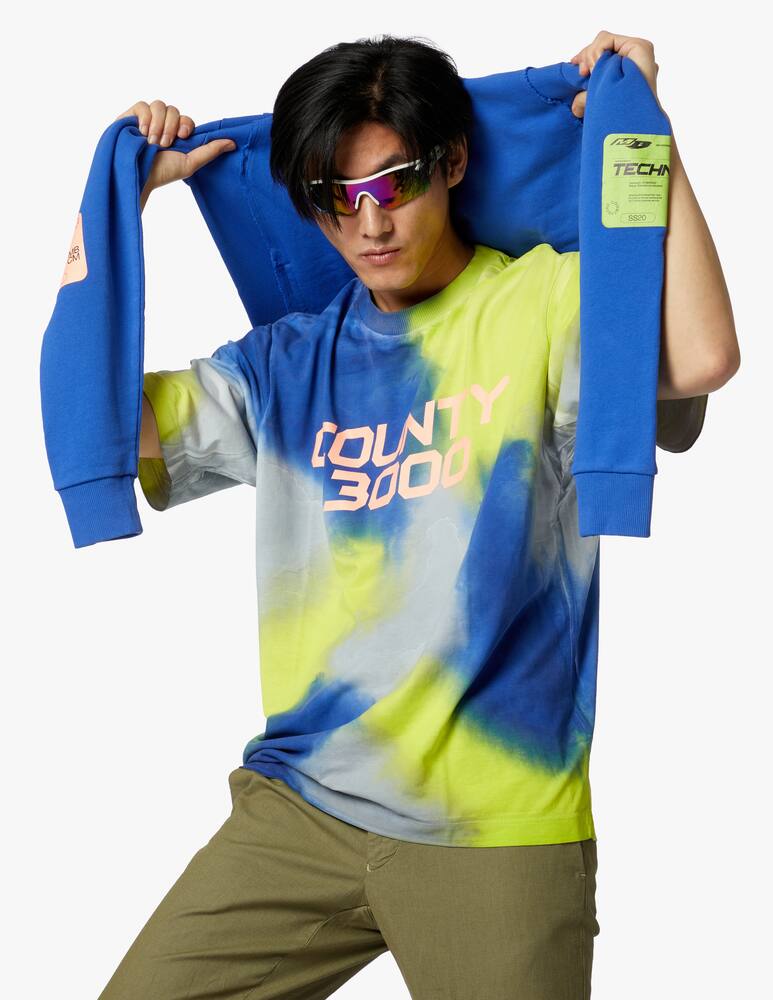 rinascente Marcelo Burlon Maglietta County 300 Tie&Dye vestibilità over