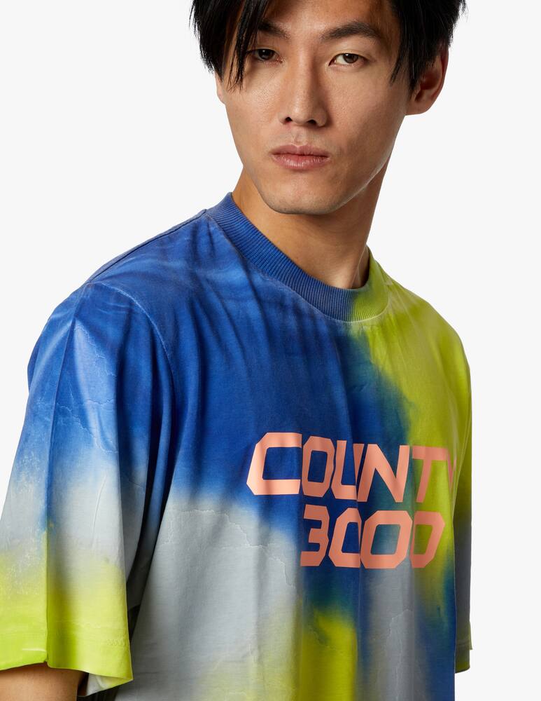 rinascente Marcelo Burlon Maglietta County 300 Tie&Dye vestibilità over