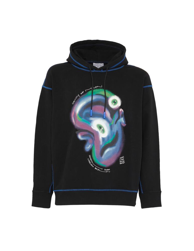 rinascente Marcelo Burlon Felpa con cappuccio logo