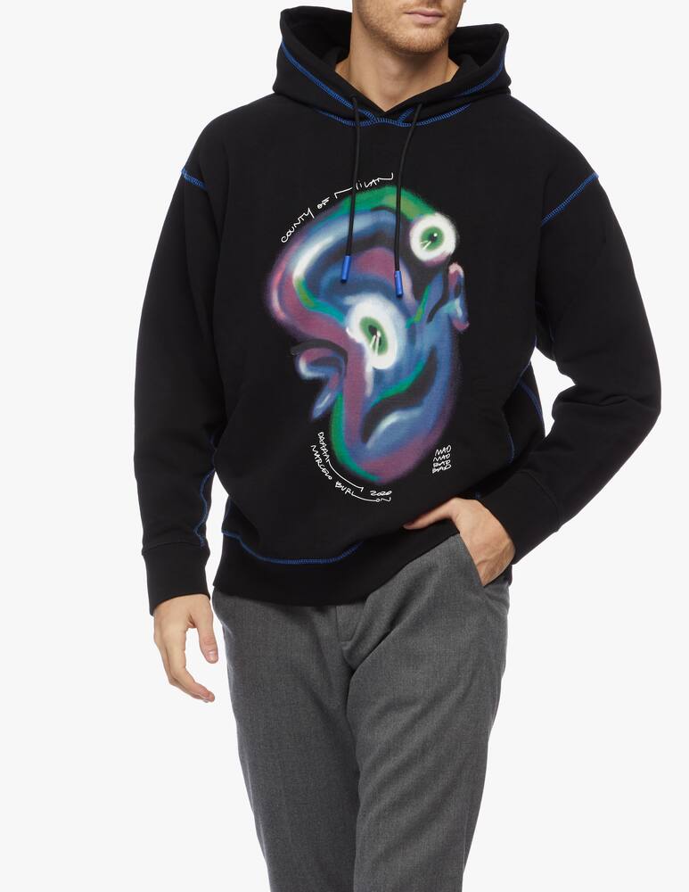 rinascente Marcelo Burlon Felpa con cappuccio logo