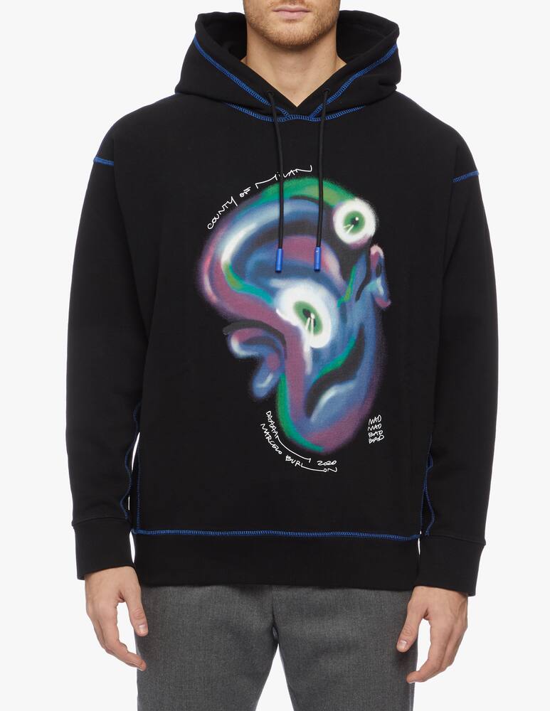 rinascente Marcelo Burlon Felpa con cappuccio logo