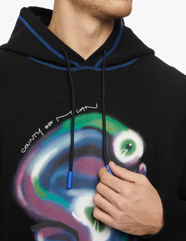 rinascente Marcelo Burlon Felpa con cappuccio logo