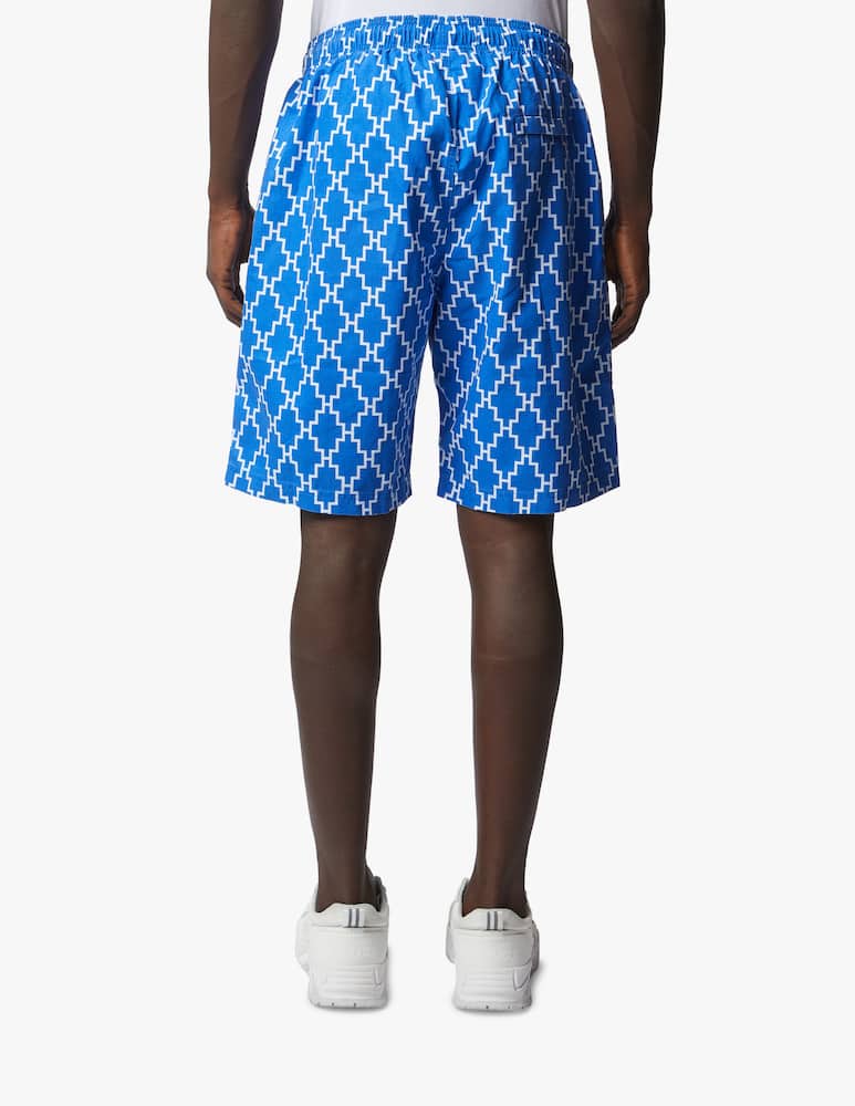 rinascente Marcelo Burlon Allover cross coulisse shorts