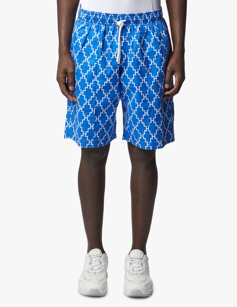 rinascente Marcelo Burlon Allover cross coulisse shorts