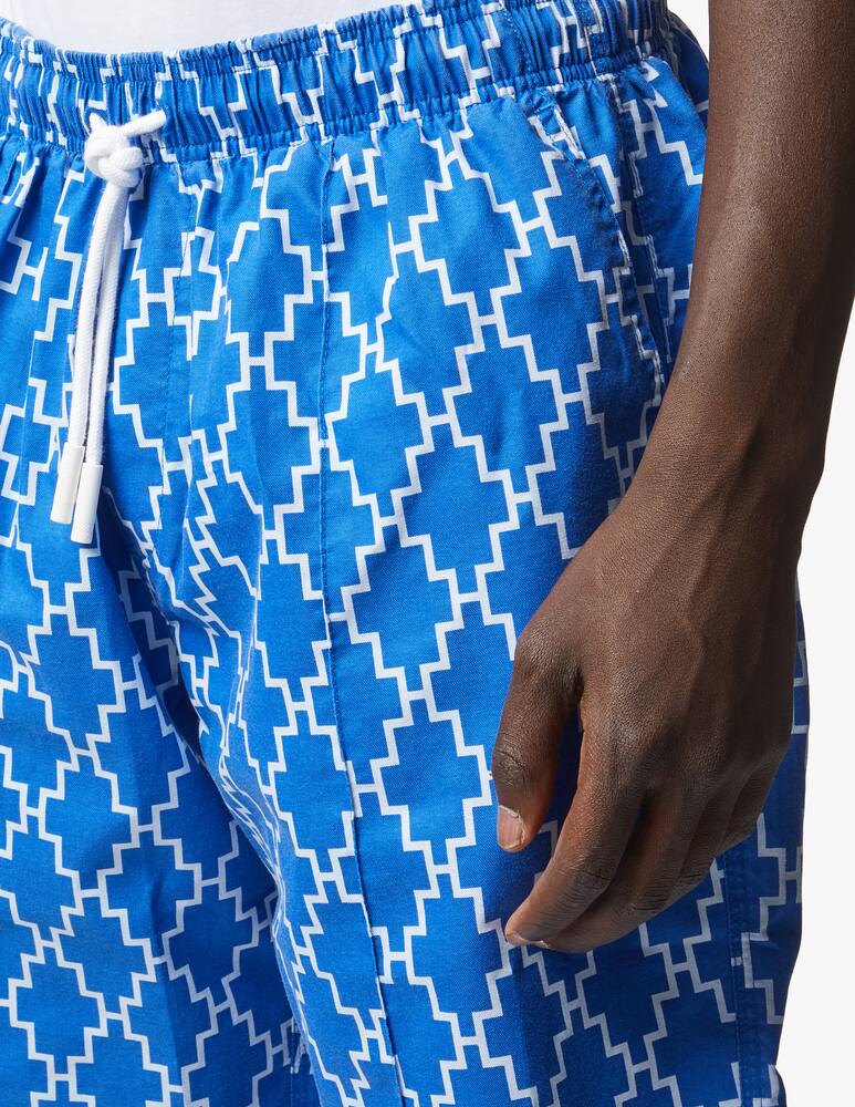 rinascente Marcelo Burlon Allover cross coulisse shorts